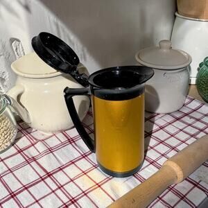 Vintage Thermo-Serv Insulated Carafe | Mid Century Pitcher | Retro Kitchen Decor